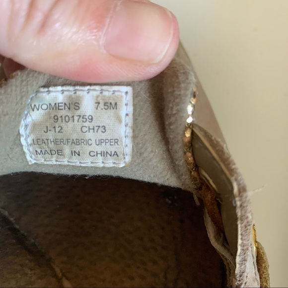 Sperry Angelfish Linen Gold Glitter Slip On Shoe - Picture 8 of 8